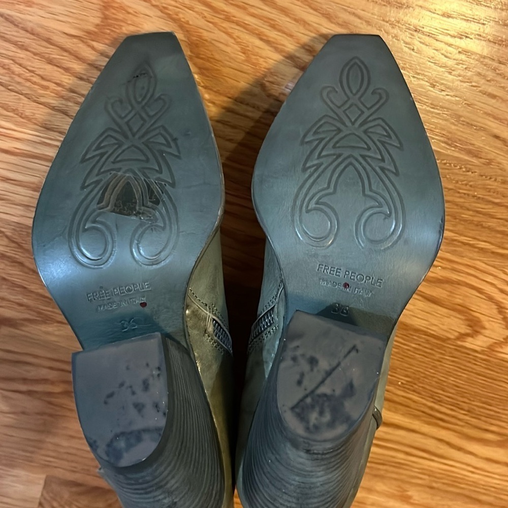 Free People Brayden Western Boot - Succulent Color Size 6 NEW - Picture 10 of 15